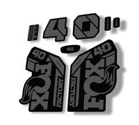 Fork Replacement Decal Sticker Compatibale for Fox 40 2021 Series Gray (Glossy)