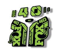 Fork Replacement Decal Sticker Compatibale for Fox 40 2021 Series Lime Green (Matte)
