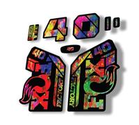 Fork Replacement Decal Sticker Compatibale for Fox 40 2021 Series Oil Slick (Matte)
