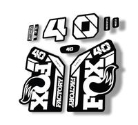 Fork Replacement Decal Sticker Compatibale for Fox 40 2021 Series White (Matte)