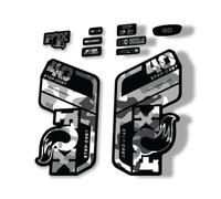 Fork Replacement Decal Sticker Compatibale for Fox 40 Step Cast Performance 2021 Series White Camo (Matte)