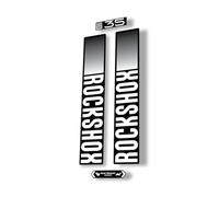 Fork Replacement Decal Sticker Compatibale for Rock Shox 35 2021 Series White (Glossy)
