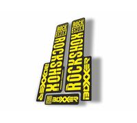 Fork Replacement Decal Sticker Compatibale for Rock Shox BOXXER 2018 Series Yellow (Glossy)