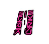 Fork Replacement Decal Sticker Compatibale for Rock Shox Lyrik Select 2023 Series Pink (Matte)