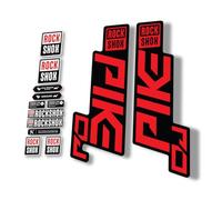 Fork Replacement Decal Sticker Compatibale for Rock Shox Pike DJ 2021 Series Red (Glossy)