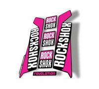 Fork Replacement Decal Sticker Compatibale for Rock Shox Revelation 2016 Series Pink (Glossy)