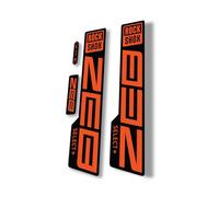 Fork Replacement Decal Sticker Compatibale for Rock Shox Zeb Select Plus 2021 Series Orange (Matte)