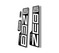 Fork Replacement Decal Sticker Compatibale for Rock Shox Zeb Select Plus 2021 Series White (Glossy)