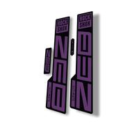 Fork Replacement Decal Sticker Compatibale for Rock Shox Zeb Ultimate 2021 Series Purple (Glossy)