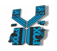 Fork Replacement Suspension Decal Sticker Compatibale for Fox 36 Elite Performance 2017-18 Factory Series Blue (Glossy)