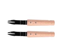 Forked Head Hand Weeder, Remove Forked Head Hand Weeder, Puller Tool Weeds Shovel Remove Weeds Shovel Simple Practical Wood Handle for Digging Wild