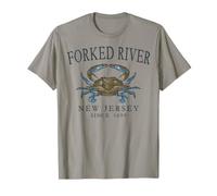 Forked River New Jersey Crab Town Since 1699 Slate Letters T-Shirt