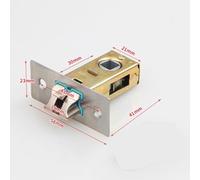 Forked Tubular Mortice Door Latch Zinc Alloy 30mm 35mm 40mm 45mm Internal Bolt Through Facility Reversible for Left or Right Opening Unsprung Door Handles