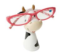 Forked Up Art Cow Eye Glass Holder Piggy Bank, Tin, Black/White, 17 x 14 x 12 cm