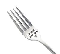 Forking Love You Funny Engraved Forks, Stainless Steel Engraved Fork, Personalized Letter Dinner Forks-I Forking Love You, Unique Carving Fork Best Gifts for Christmas Valentine's Day A3ANCZ (3)