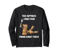 Forking The King - True Happiness Knight Fork Funny Chess Long Sleeve T-Shirt