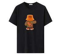 FORKIS T Shirts Men Plus Size 10Xl 12Xl T-Shirt Men Summer Short Sleeve Tshirt Cotton Casual Print Shirt Male Big Size 12Xl Tops Tees 9 Color-Black,8Xl(130Kg To 140Kg)