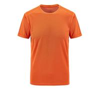 FORKIS T Shirts Men Plus Size 6Xl, 7Xl, 8Xl Casual T Shirt Men Summer Tops Quick Dry Slim T-Shirt Men Sporting Clothing Short Sleeve-Orange,6Xl