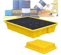 Forklift-Accessible Spill Containment Platform with Drain kets for Safe Hazardous Material Sto and Spill ment Soluts