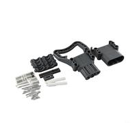 Forklift Battery Charging Connector - High Current 80/160/320A DC Power Link for Electric Vehicles & UPS, Male/Female Options, D8/D11/D13mm Terminals, Black(160A Female + Male)