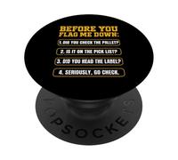 Forklift driver Before you flag me down Forklift Operator PopSockets Adhesive PopGrip