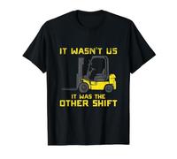 Forklift Driver Design for Warehouse Worker - It Wasn't Us Value Graphic T-Shirt, Men, Black, S