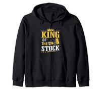 Forklift Driver King Of The Stock Forklift Zip Hoodie