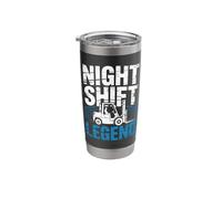 Forklift Driver Night Shift Logistics Stainless Steel Insulated Tumbler