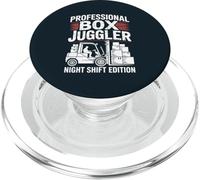 Forklift Driver Night Shift Warehouse Overnight PopSockets PopGrip for MagSafe