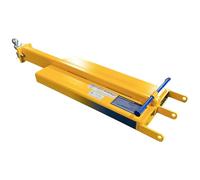 Forklift Hitch 3000kg Capacity FM-THBP | 50mm Ball Tow Hitch Attachment with Pin | 1200mm Reach for Trailers | CE UKCA HSE Compliant Safety Yellow