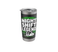 Forklift Night Shift Overnight Warehouse Logistics Stainless Steel Insulated Tumbler