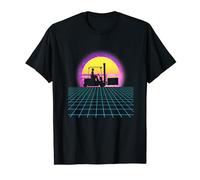 Forklift Operator Vaporwave Certified Forklift Operator T-Shirt