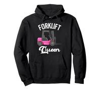 Forklift Queen Funny Female Forklift Operator Pullover Hoodie