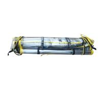 Forklift Rain Cover Heavy Duty Cab Canopy Enclosure With Zipper Transparent PVC Yellow Binding Black Trim Clear Visibility suitable for warehouse work, Transparent, 155 X 105 X 140 Cm
