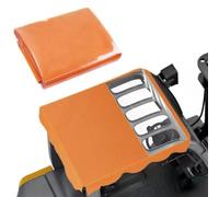 Forklift Shade Top Cover 600D Oxford Fabric Waterproof Sunshade with PVC Window for Fork Truck Cab Coverage