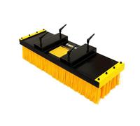 Forklift Sweeper Brush Attachment Fork Mounted 1300mm Wide Heavy Duty Push Broom Flat Indoor Flooring Warehouse Factory Cold Rolled Steel Polypropylene Replaceable Bristles Standard Pocket Size