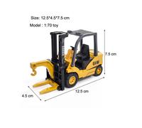(forklift trucks) Diecast Excavator Tower Crane Toy Tractor forklift trucks Car Bulldozer Model Boy Gift Digger Alloy+Plastic