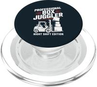 Forklift Warehouse Worker Night Shift Overnight PopSockets PopGrip for MagSafe