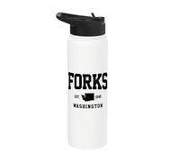 Forks Washington Evergreen State PNW Vintage Pride Stainless Steel Insulated Water Bottle