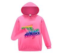 Forlcool Ninjas Gaming Merch Fashion Unisex Hoodies Sweatshirts for Kids Boys and Girls Jumper Top (Rose Red,3-4 Years,3 Years,4 Years)
