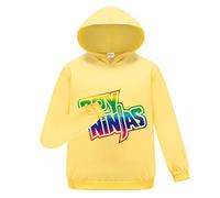 Forlcool Ninjas Gaming Merch Fashion Unisex Hoodies Sweatshirts for Kids Boys and Girls Jumper Top (Yellow,3-4 Years,3 Years,4 Years)