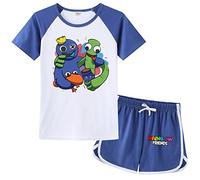 Forlcool Rainbow Friends Kids Pyjamas Set YouTube Game Merch Blue Monster Pjs for Kids Age 3-13 Years (Blue,3-4 Years)
