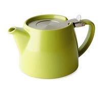 Forlife DSTMPLIM Teapot, Ceramic, Lime
