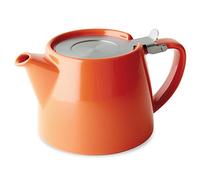 FORLIFE Stump Teapot with SLS Lid and Infuser, 18-Ounce, Carrot