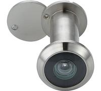 Forliggio Peephole Front Door Viewer with Privacy Cover, One-Way 220 Degrees in Satin Nickle