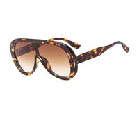 FORLUZ One Piece Sunglasses Women Fashion Oversized Men Goggle Shades Uv400 Trending Eyewear(Leopard-Brown)
