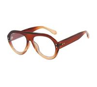 FORLUZ Vintage Luxury Oversized Round Sunglasses Women Trendy Men Sunglass Outdoor Driving Shade Eyewear UV400,c1
