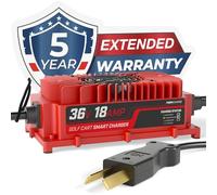 FORM 18 AMP Battery Charger for 36 Volt Club Car, EZGO & Yamaha Golf Carts with Crowfoot Plug