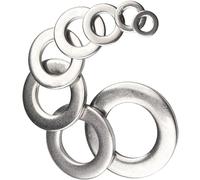 Form A Flat Washers A4 Stainless Steel Premium Marine Grade Metal Washer DIN 125 Pack of: 100 Size: M4