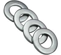 Form A M18-18mm Washers Zinc Steel (Pack of: 10) Metal Washer DIN 125 Durable Connection Enhancement for Nuts and Bolts